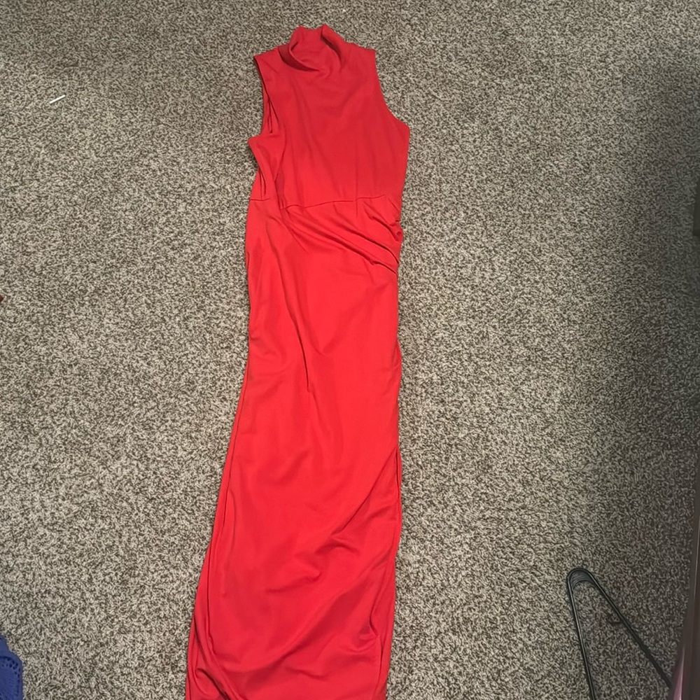 COPY - Super down red maxi dress, new with tags